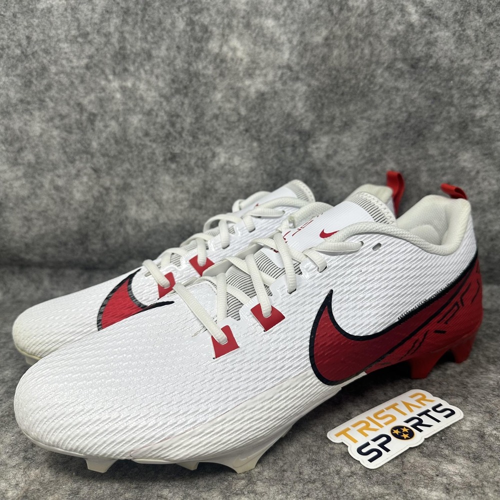 Nike Vapor Edge Speed 360 2 Football Cleats Mens 15 White Red Shoes FQ4045-102